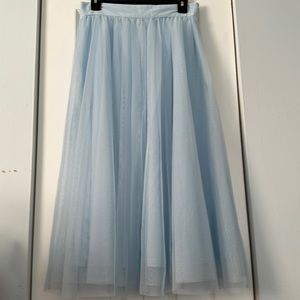 H&M Light Blue Long Skirt